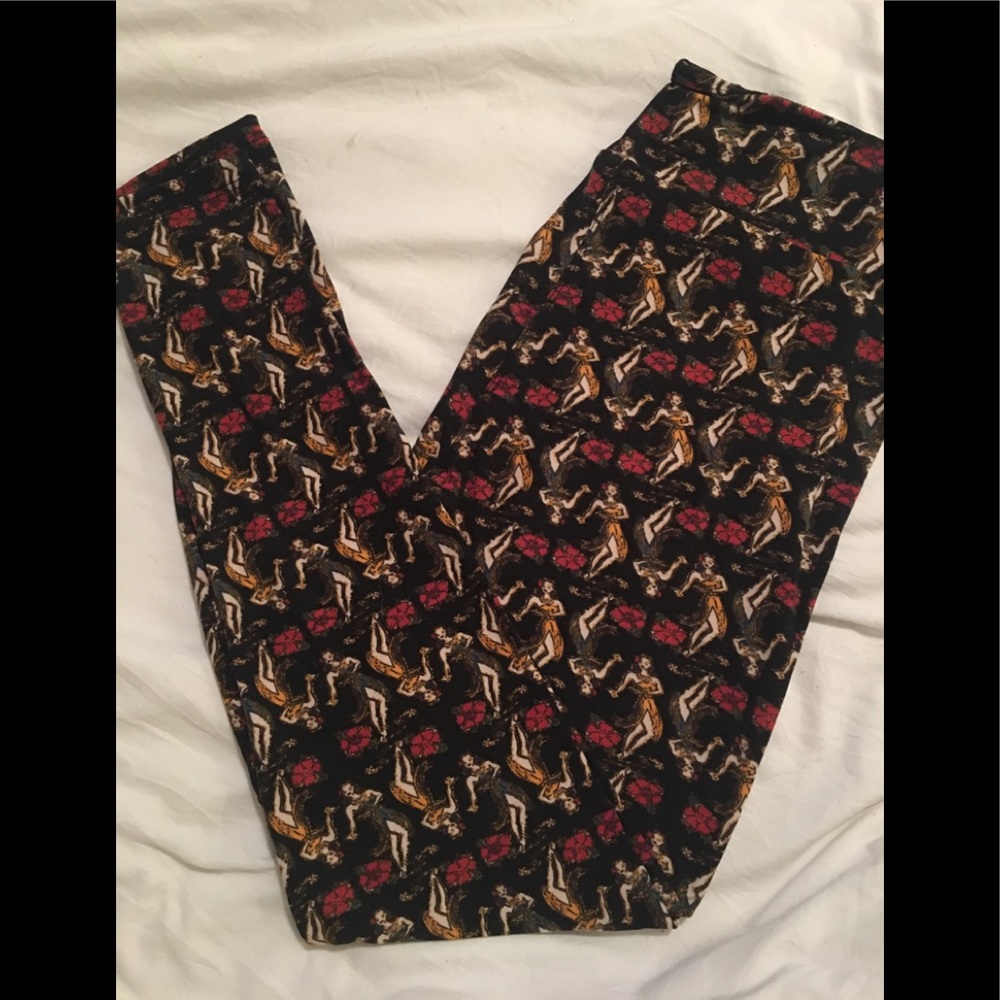 LuLaRoe OS print leggings